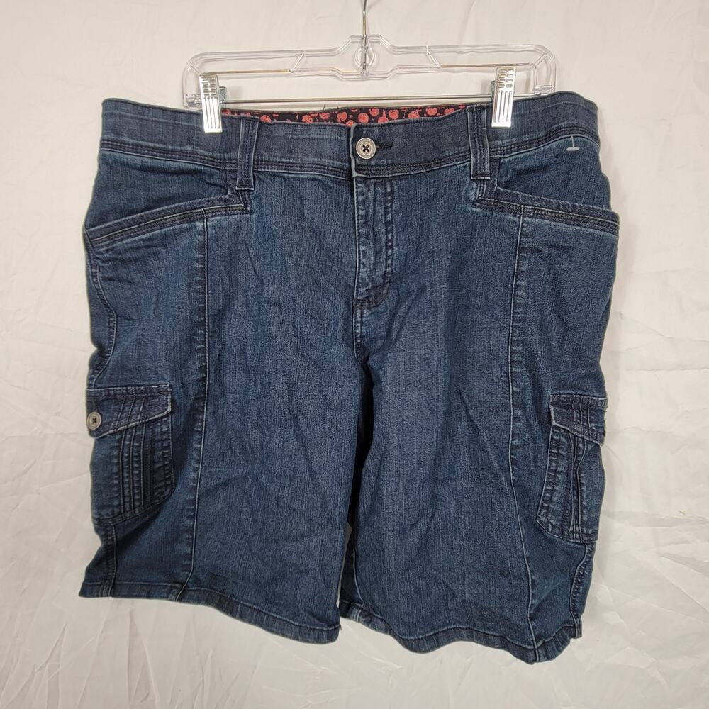 Lee Sinfully Soft Cotton Women's 16W Medium Blue Shorts